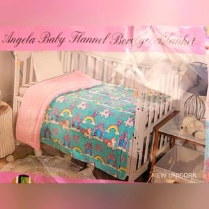 BABY FRANNEL BORREGO BLANKET